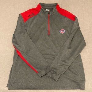 PING Detroit Pistons Quarter Zip Sensor Cool
